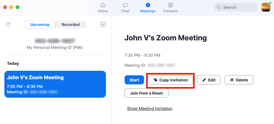 Zoom Invite Others